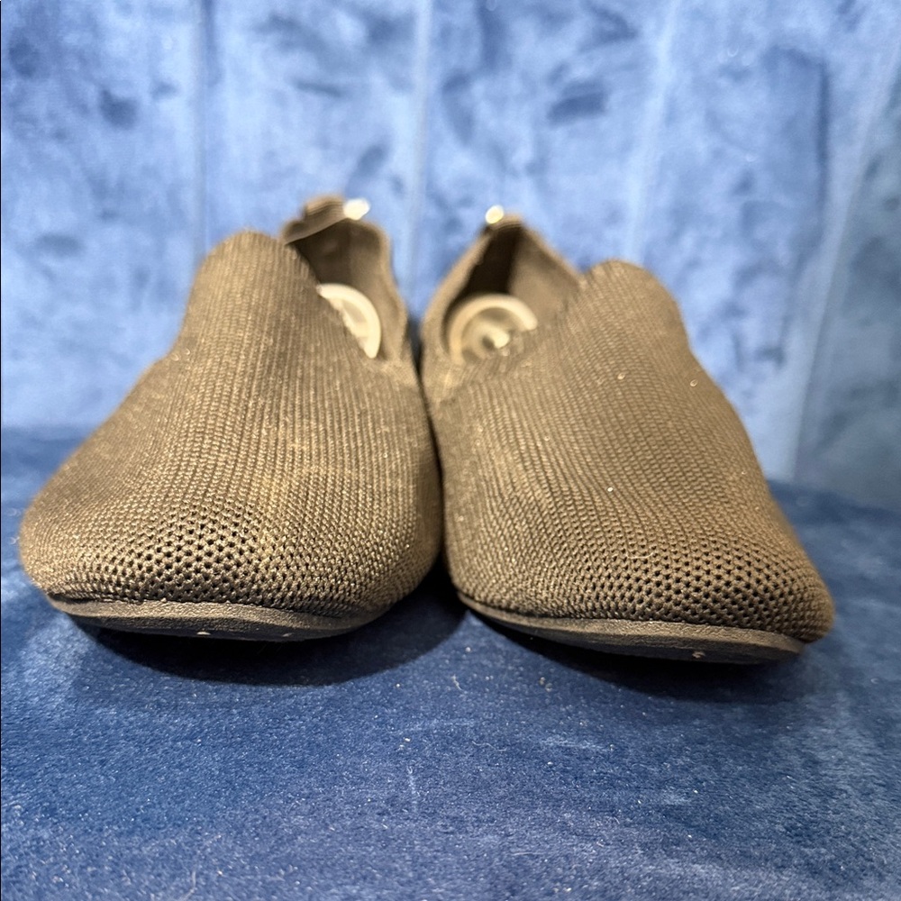 Black Danskin Dream Knit Women's Slip-On Flats Size 10 Memory Foam Comfort - Picture 6 of 7